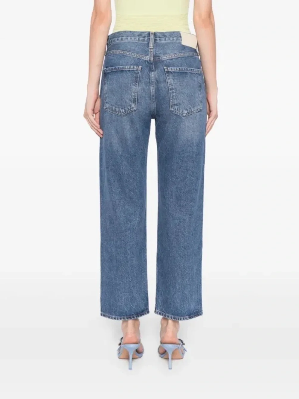Citizens Of Humanity | Emery Crop Straight-Leg Jeans in Medium Blue